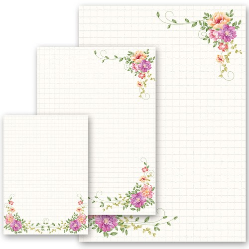 Motiv briefpapier blumenbrief - motiv-briefpapier,