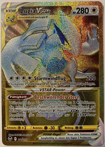Pokemon lugia vstar - lugia, gold