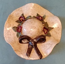 Keramikhut, Hut, Deko, Wandbild, Bild, Blumen, Wanddekoration