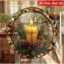 Acrylbild Kerze Weihnachten