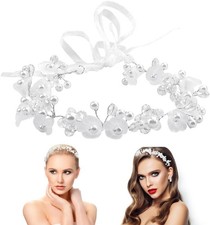 Braut Haarschmuck Perlen Hochzeit Kommunion Stirnband Braut Kopfschmuck