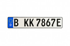 1 E Kennzeichen | Kfz