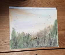 Original Bild Aquarell