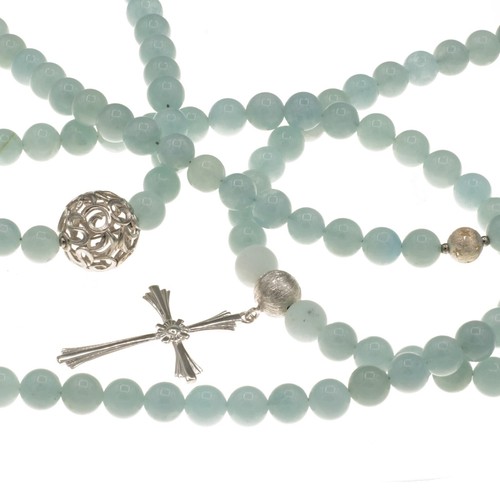 Kette mit aquamarin - kette,