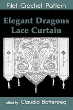 Elegant Dragons Lace Curtain
