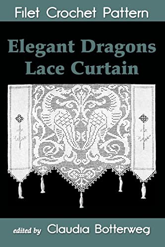 Elegant dragons lace curtain - elegant,