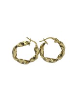 Geflochtene Creolen aus 925