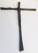 Bronze Kreuz Wandkreuz Relief