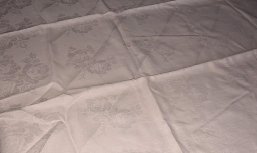 Alte damast tischdecke - damast,