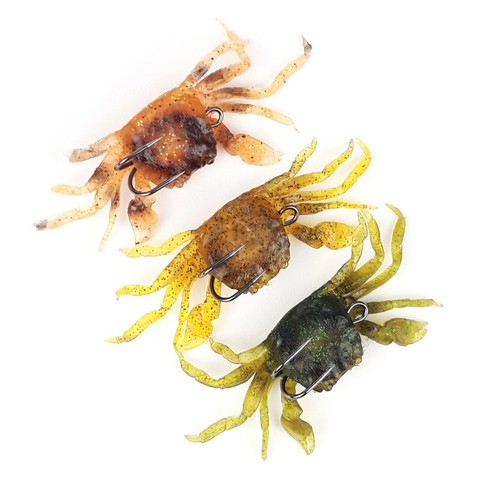 3er set gummikrabben - gummikrabben, 10cm/33g