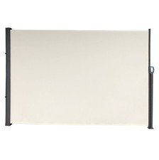 Seitenmarkise Markise Rollo Sichtschutz Windschutz Balkon Terrasse Beige 160x300