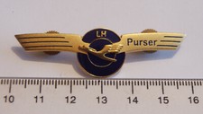 Lufthansa Schwinge LH Piloten und Bordpersonal PURSER Metall ca 6cm breit