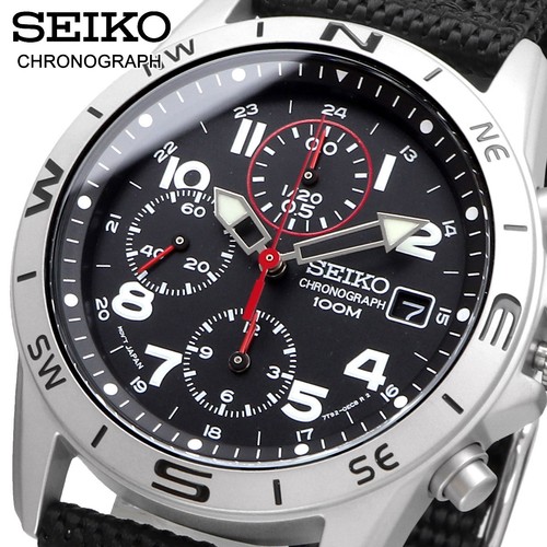 Seiko chronograph schwarzes - seiko,