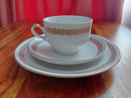 Vintage tlg kaffeegedeck - vintage, 3-tlg.