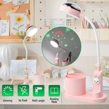 Kinder Schreibtischlampe Studienlampe & Sternenhimmel Projektion Nachttischlampe