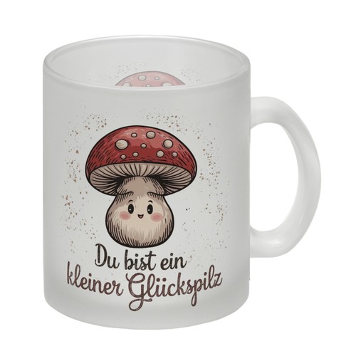 Pilz mit gesicht glückspilz - pilz,