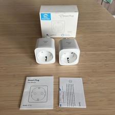 EIGHTREE Smart WLAN Steckdose Alexa Steckdose mit Strommessung 16A 2er Pack