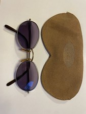 Original Bugatti, Vintage Sonnenbrille mit Echtem WildlederEtui