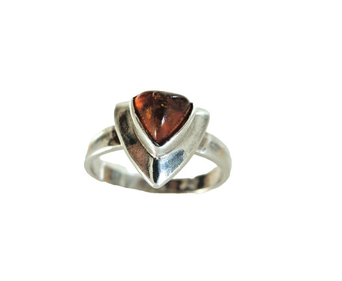 Bernstein ring sterlingsilber - bernstein,