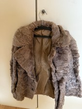 Echte Fell/Pelzjacke (wahrscheinlich geschorenes Lamm) Größe M(38-40)
