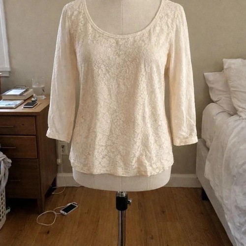 290 top creme spitze - creme, tex