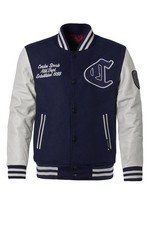 Cordon Sport Herren College Lederjacke "Team" navy stone