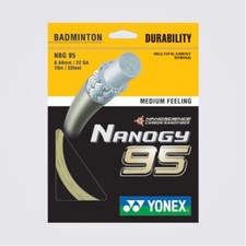 Yonex Nanogy NBG 95 10 Meter Badminton Schläger Saite Besaitung Cosmic Gold Top
