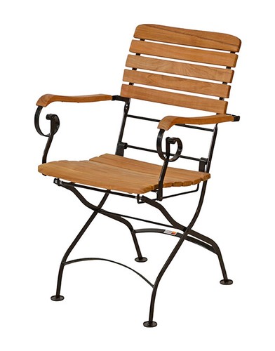 Teak klappstuhl bellevue mit - klappstuhl,
