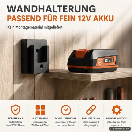 Akkuhalter wandhalterung - akkuhalter,