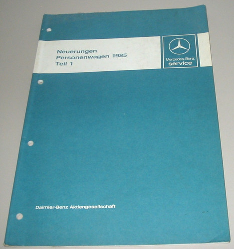 Werkstatthandbuch mercedes - mercedes, w