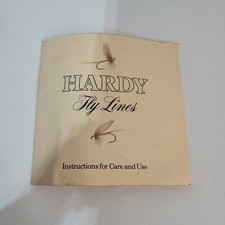 Hardy Fliegenschnüre Pflege- und Gebrauchsanweisung kleines Heft
