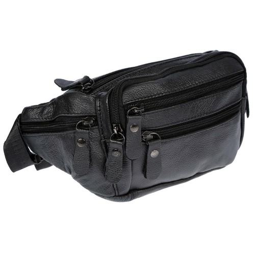 Leder bauchtasche für herren - ,