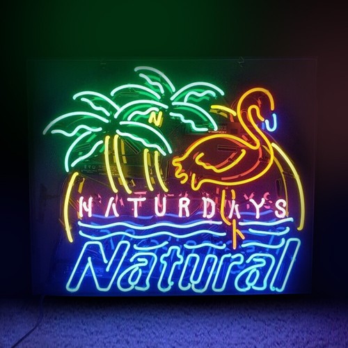 Natural neon sign bier bar - sign,