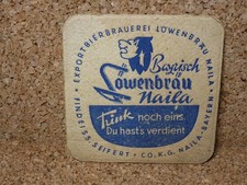 Bierdeckel Exportbierbrauerei Löwenbräu Naila Findeiss Seifert Casino Pils +1975