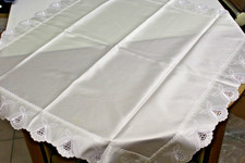 Mitteldecke, Tischdecke, Natur, Lochstickerei, pflegeleicht