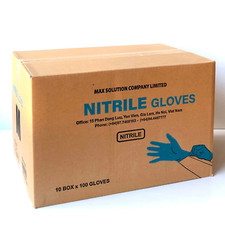 1000 Stück MAXS Einweg Nitril Handschuhe Blau Gr. M