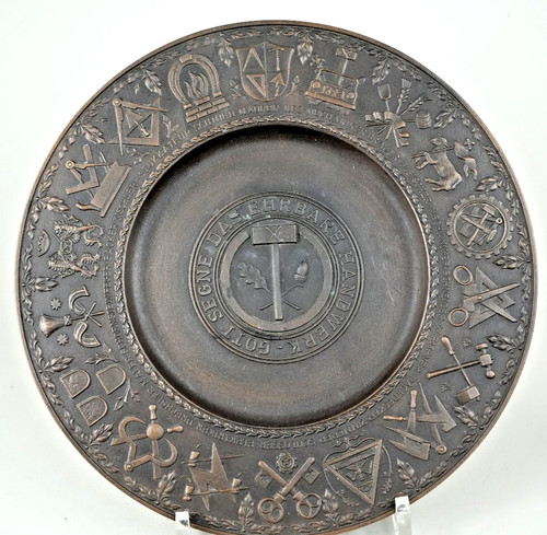 Schwerer bronze wandteller - schwerer,