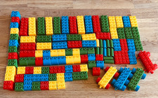 Wader - 113 Bausteine Klemmbausteine - Größe vergleichbar mit Duplo - GUT  #489