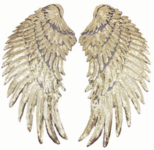 XL 34cm PAILLETTEN FLÜGEL