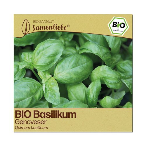 Bio basilikum samen genoveser - basilikum,