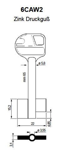Tresorschlüssel safe rohling - tresorschlüssel,