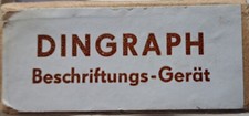 Beschriftungsgerät -  Dingraph, gebraucht und im guten Zustand, in OVP