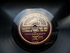 1274/ GLENN MILLER- A string of pearls - Blue rain-SWING-78rpm Schellack