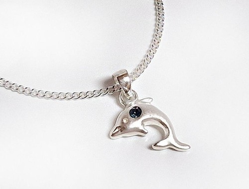 Delphin anhänger silber 925 - delphin,