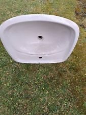 Porzellan Waschbecken mit Halbsäule