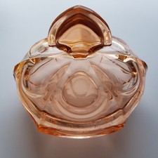 Art Deco Glas Schmuckkästchen