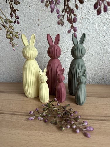 Osterhase länglich aus pla - osterhase, 3d