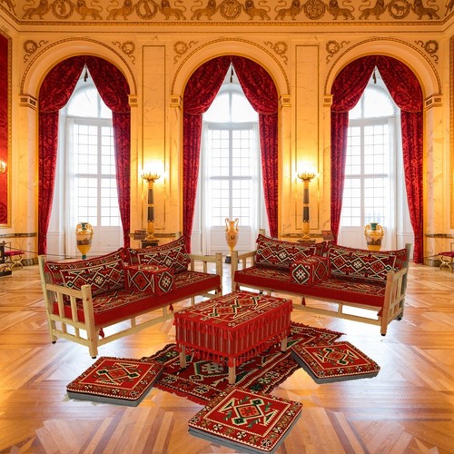 Orientalische sitzecke mit - sitzecke,