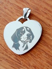 Halskette Hund Tierliebe Anhänger mit Kette Herz Gravur Personalisiert