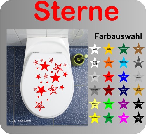 Neu sterne deckel aufkleber - sterne, wc